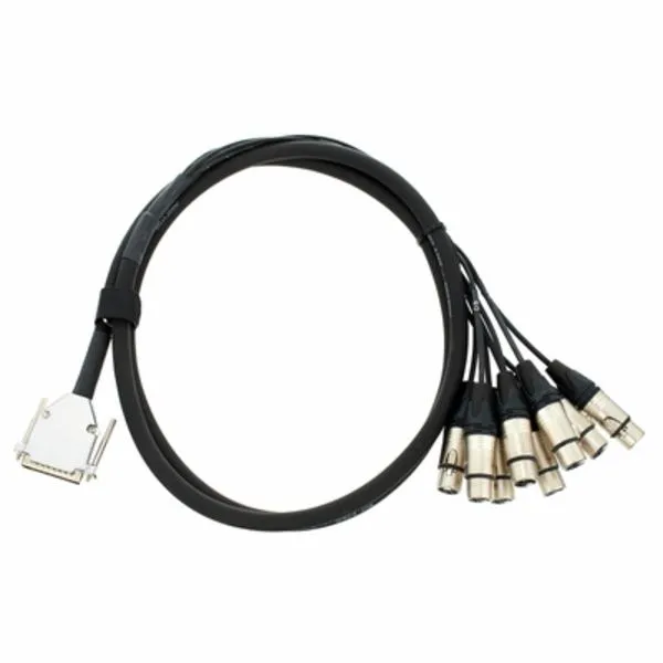 SUB-D 25pin-XLRF 2m