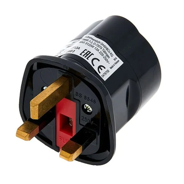 Travel Adapter earthed to GB