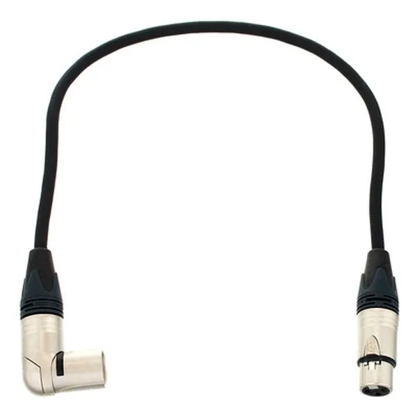 XLR Patch Angled Male 0.5m