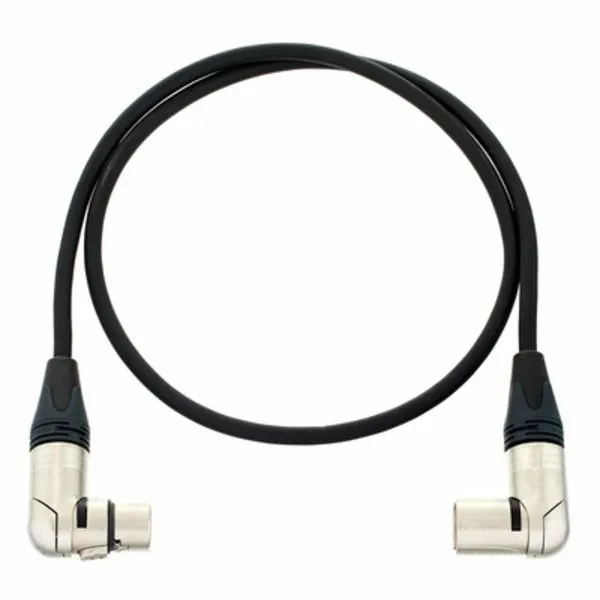 XLR Patch Angled/Angled 1m