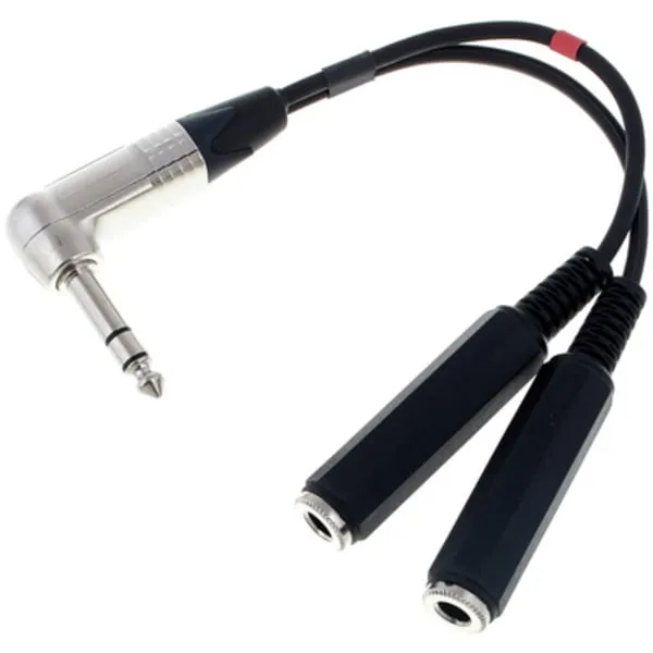 Y-Adapter Cable L-Jack S/2xM