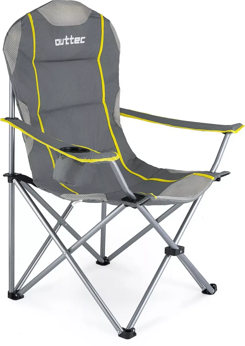 CAMPINGSESSEL bis 130 kg, mit Getränkehalter und Tragetasche