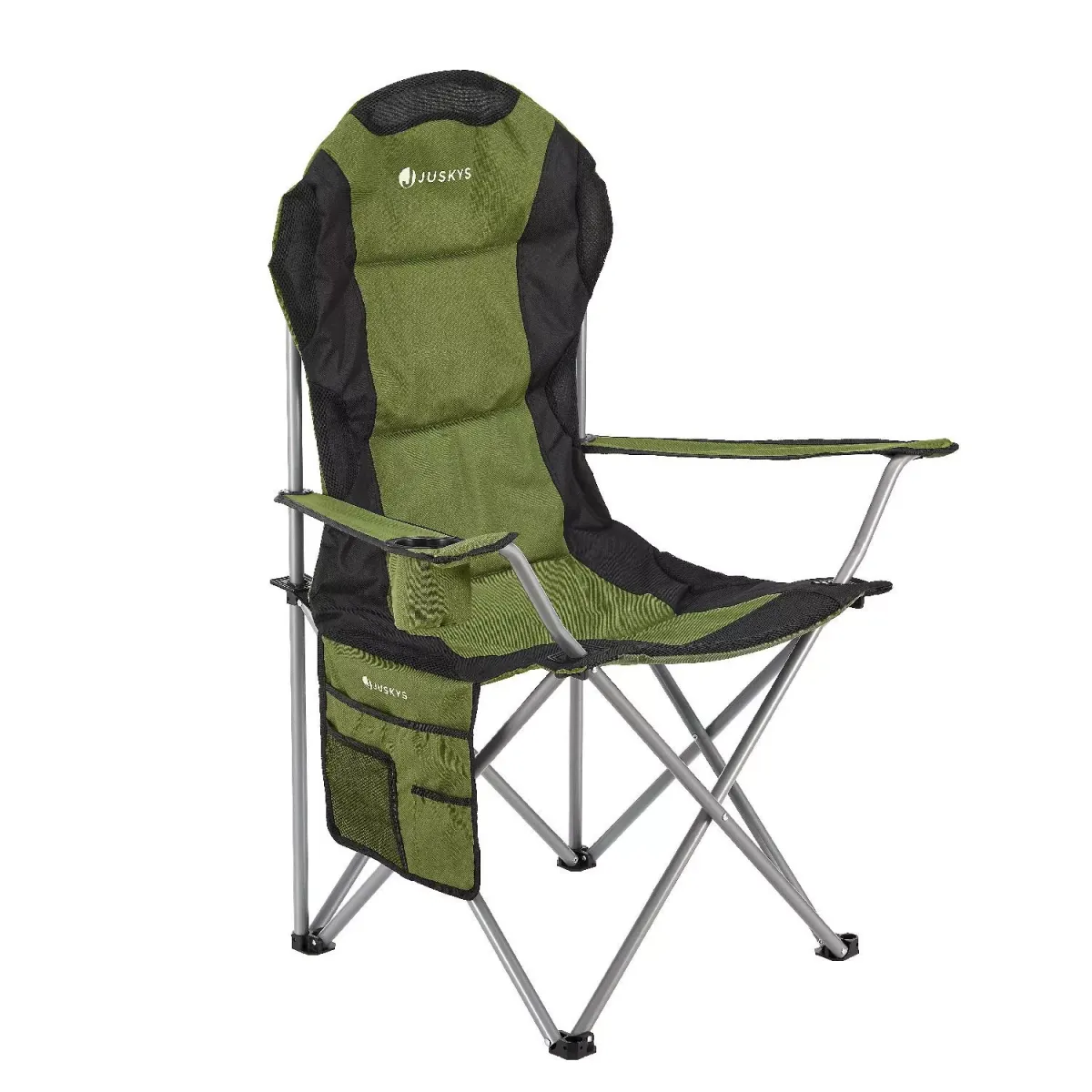 CAMPINGSTUHL Lido grün mit Flaschenhalterung & Tragetasche
