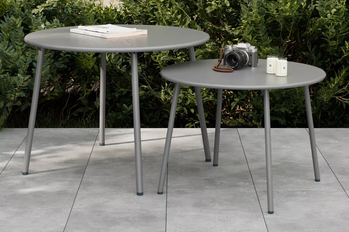GARTEN-BEISTELLTISCHSET Metall