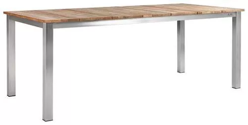 GARTENTISCH 200/100/76 cm Holz, Metall rechteckig