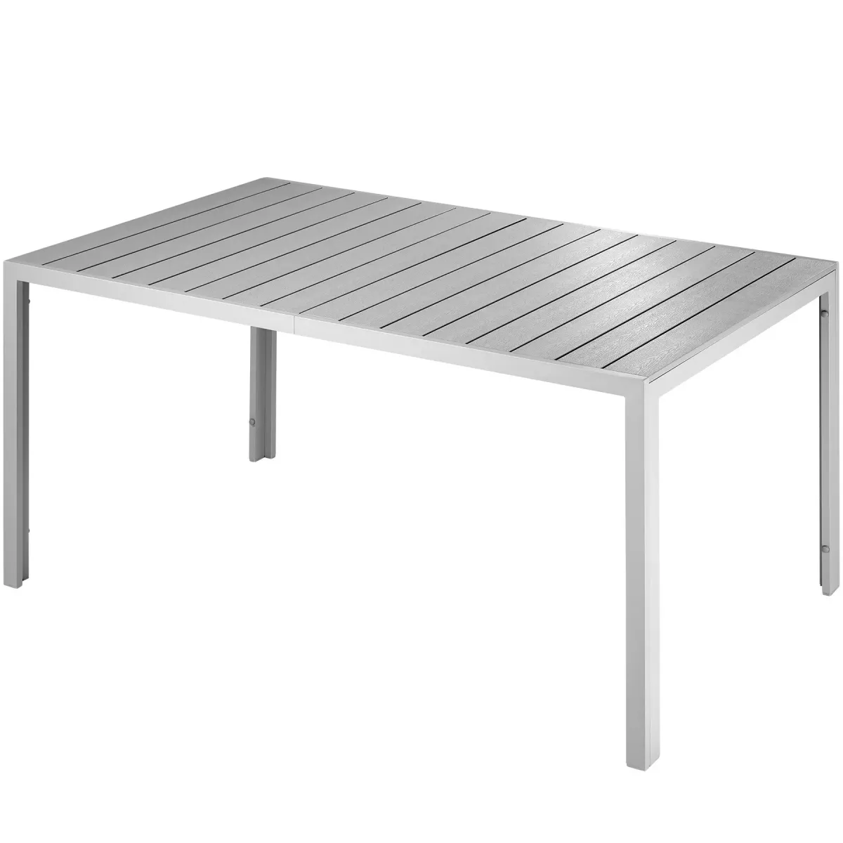 GARTENTISCH Bianca,150 x 90 x 74,5 cm,silber/grau