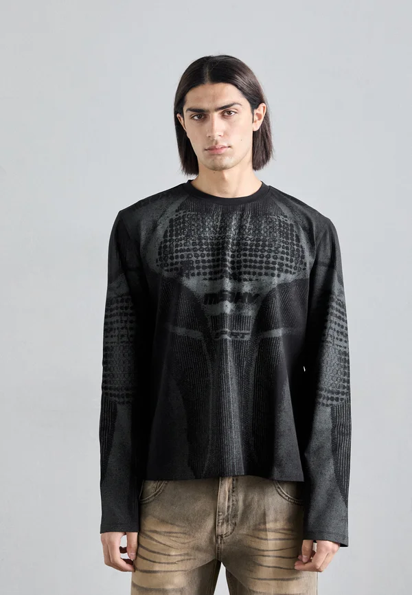 'ACTIVE' LONGSLEEVE - Long sleeved top - black