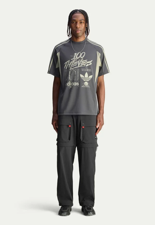 100 THIEVES ZIP - Cargo trousers - black