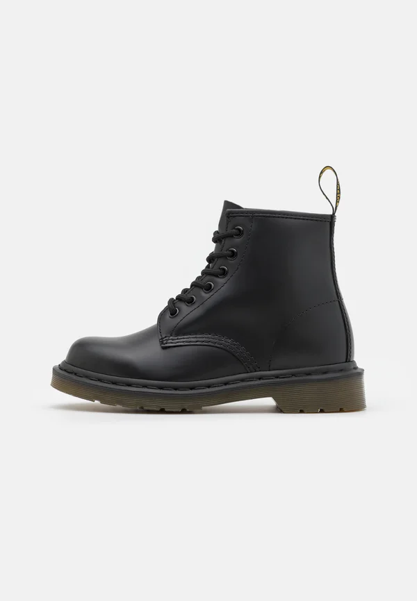 101 6 EYE BOOT UNISEX - Lace-up ankle boots - black