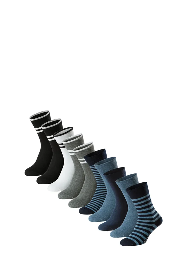 10ER PACK BIRD - Socks - blau/weiß/grau