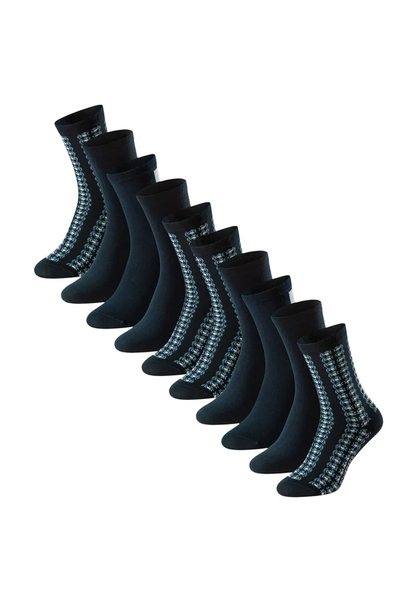 10ER PACK  - Socks - dunkelblau   blau