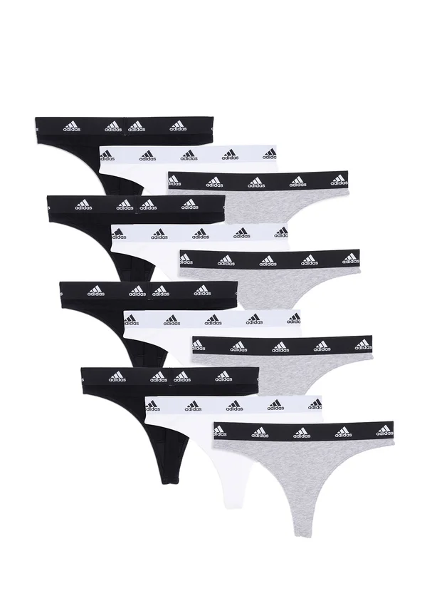 12 PACK  - Thong - black   grey   white