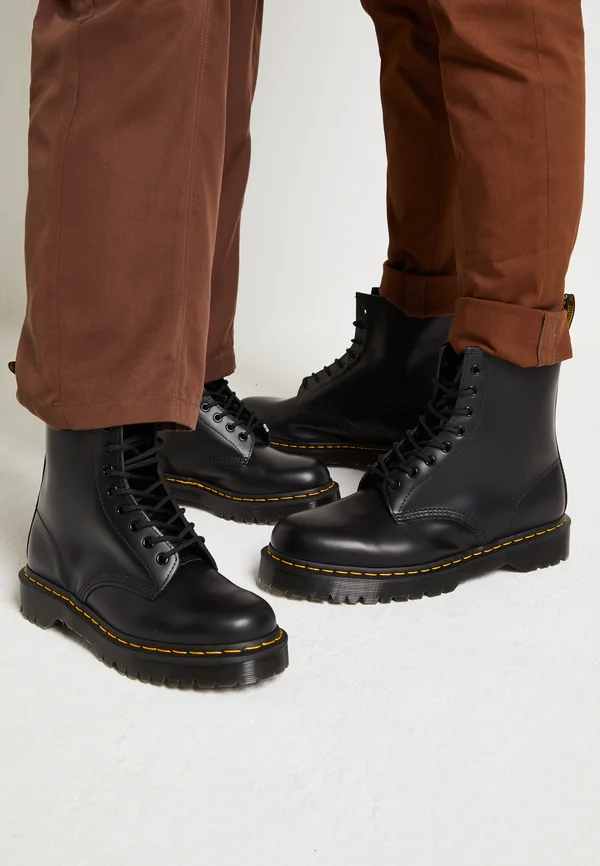 1460 BEX 8 EYE BOOT UNISEX - Lace-up ankle boots - black smooth