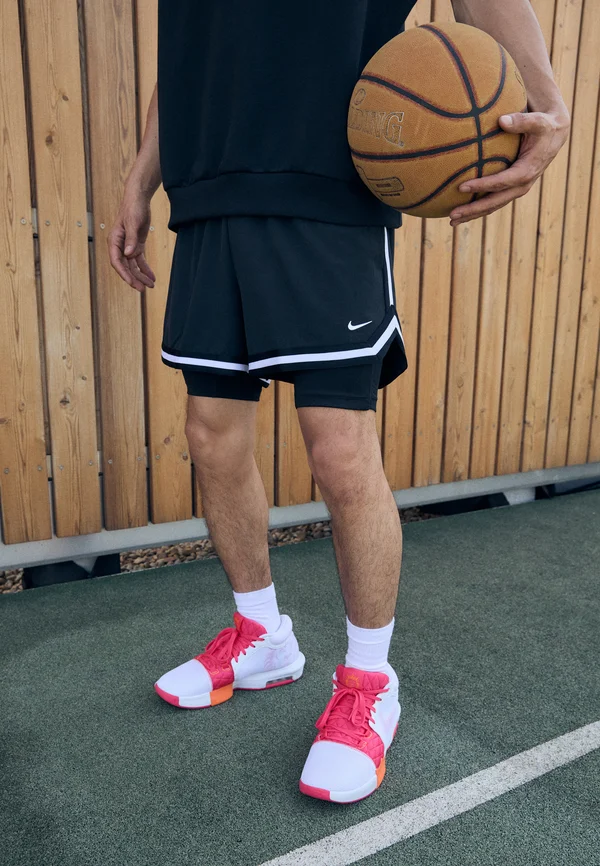 2-IN-1 - 2-in-1 shorts - black/white