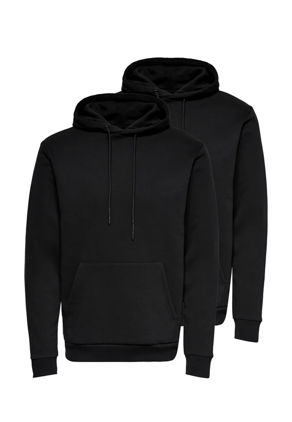 2 PACK  - Hoodie - schwarz