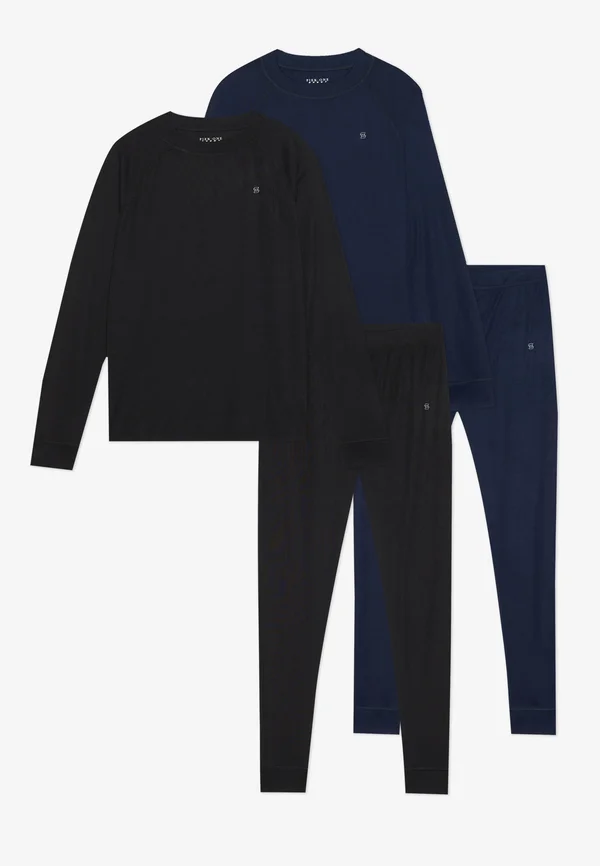 SPORTS SET - LONG SLEEVE TOP & LEGGINGS 2 PACK - Base layer - dark blue/black