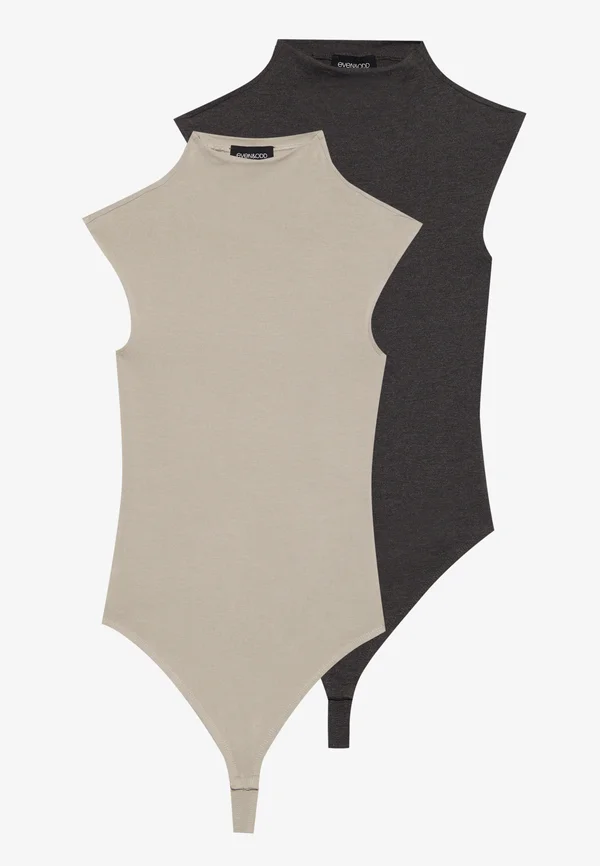 2 PACK - Top - dark grey/abbey stone