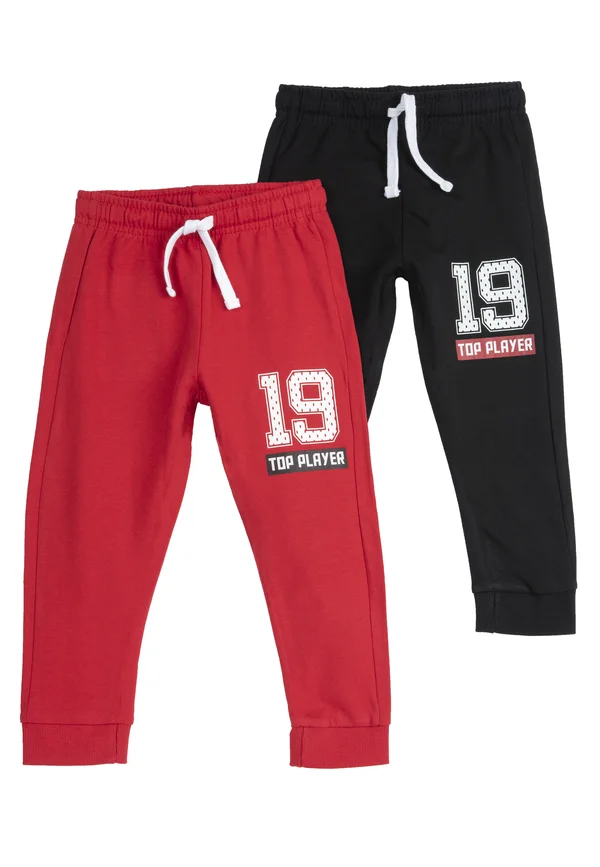 2 PACK - Trousers - black