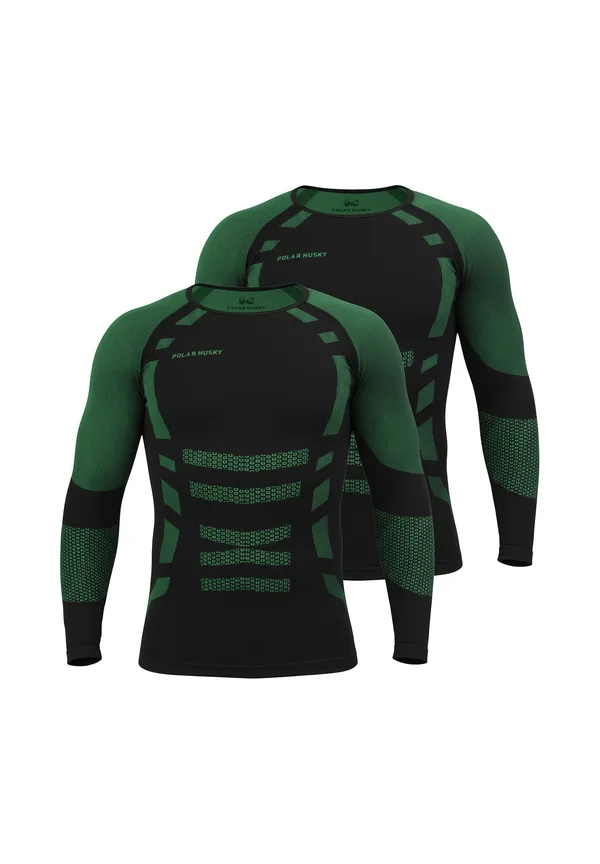 2 PACK - Undershirt - grün/schwarz