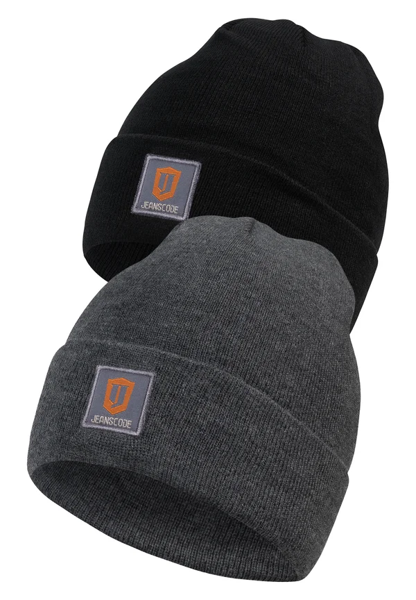 2 PACK  VULCANO - Beanie - charcoal black