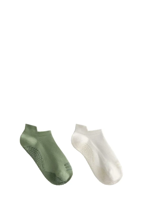 2 PAIRS OF POLYAMIDE BLEND YOGA AND PILATES SNEAKER - Trainer socks - mottled green