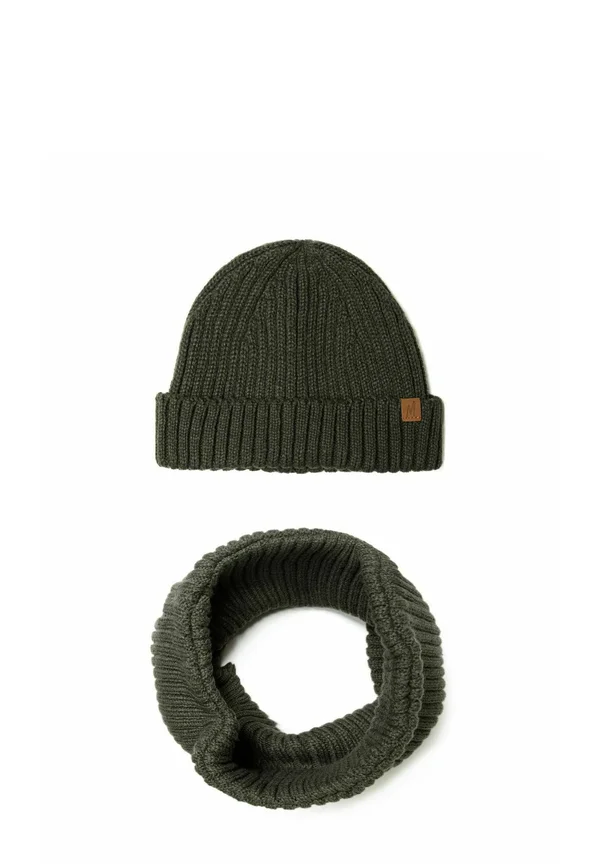 2 PIECE SET WITH SNOOD - Hat - khaki