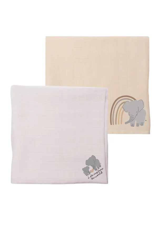 2 SET  - Muslin blanket - mehrfarbig