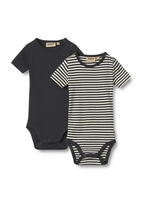 2ER PACK - Body - navy rib stripe