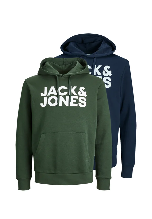 2ER PACK CORP  - Hoodie - dunkelblau   grün