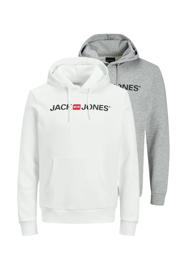 2ER PACK CORP  - Hoodie - grau   weiß