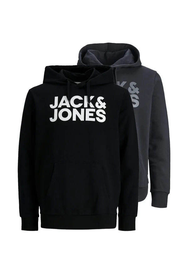 2ER PACK CORP  - Hoodie - schwarz   dunkelgrau