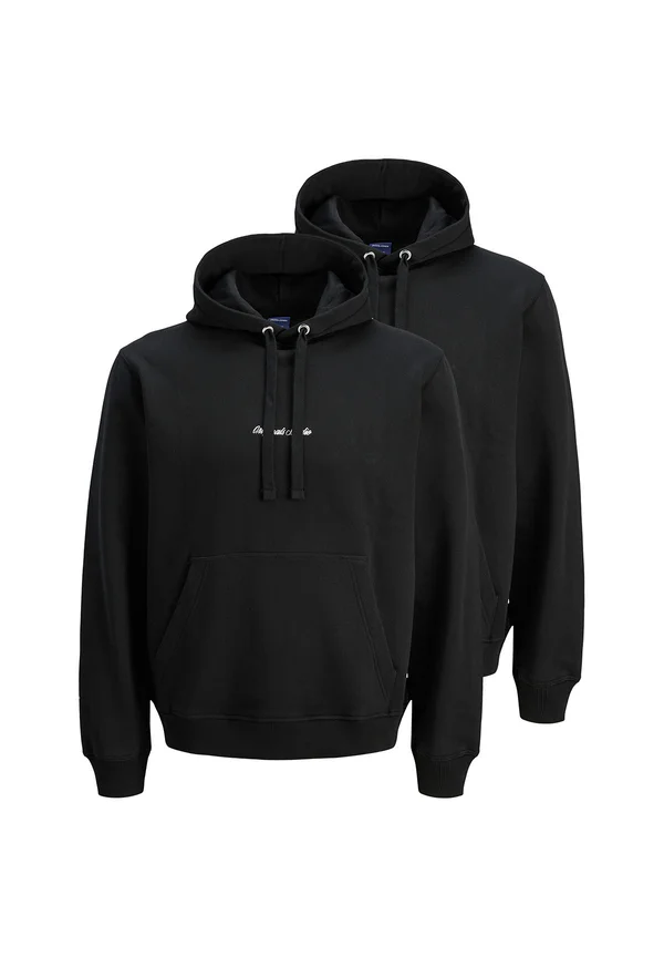 2ER PACK - Hoodie - schwarz