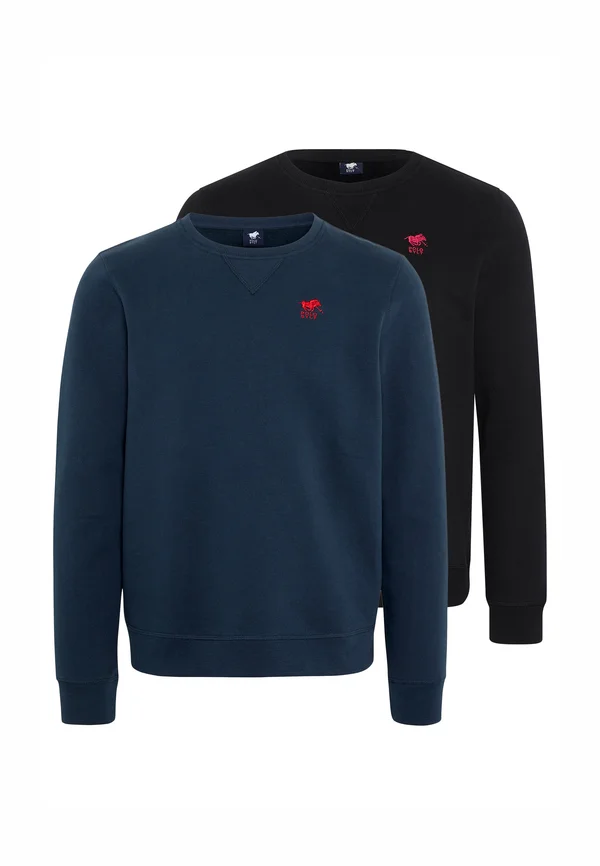 2ER PACK  - Jumper - schwarz   dunkelblau