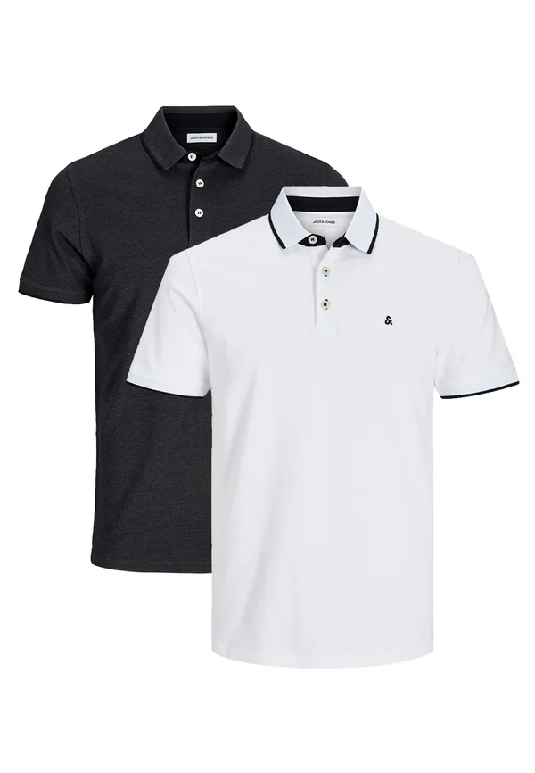 2ER PACK PAULOS SLIM FIT - Polo shirt - schwarz weiß