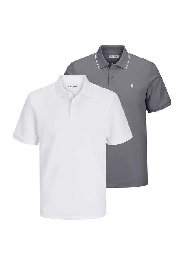 2ER PACK - Polo shirt - weiß   dunkelgrau