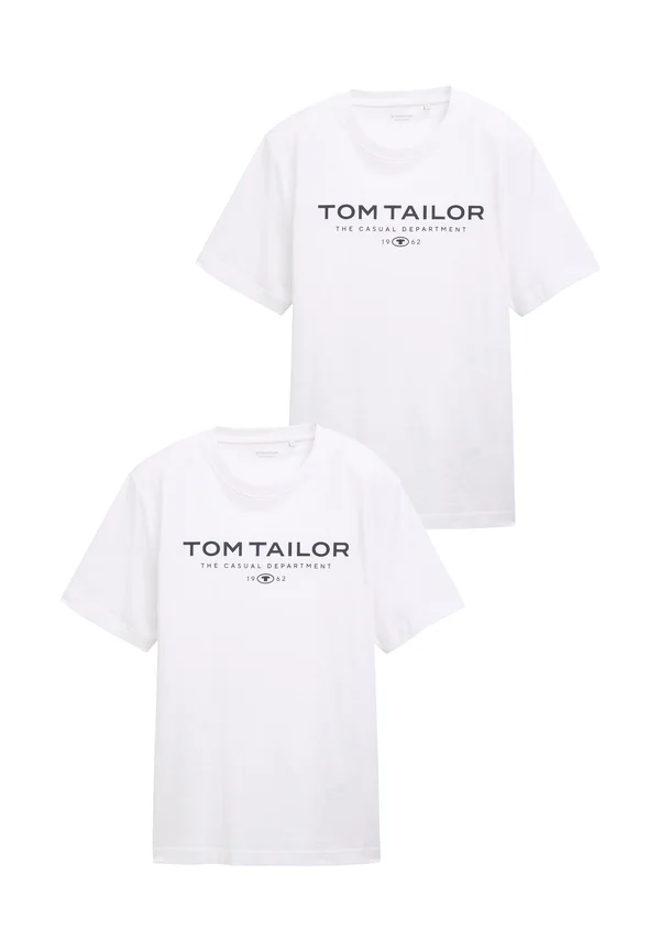 2ER-PACK - Print T-shirt - weiß