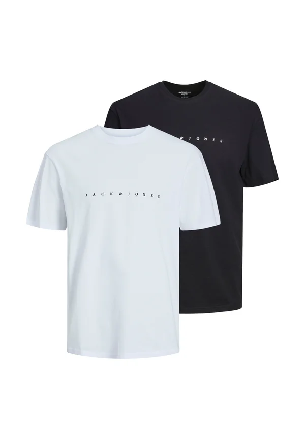 2ER PACK - Print T-shirt - white white bl