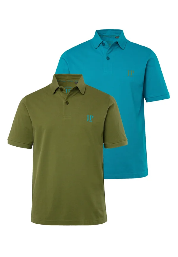 2ER-PACK REGULAR FIT - Polo shirt - cactus