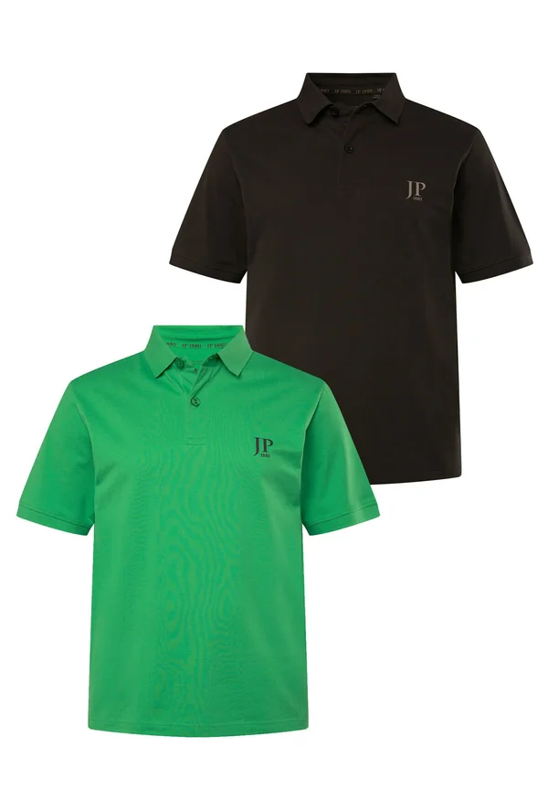 2ER-PACK REGULAR FIT - Polo shirt - deep black
