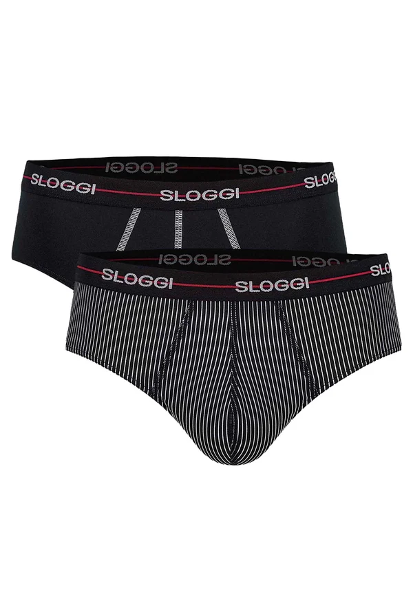 2ER PACK START BOX - Briefs - schwarz dunkelgrau