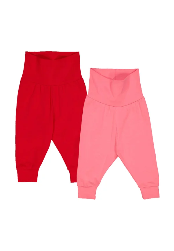 2ER PACK - Trousers - pink red