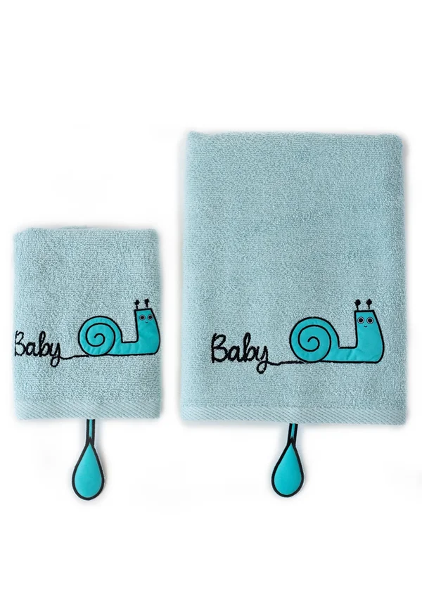 2ER SET  - Bath towel - blue