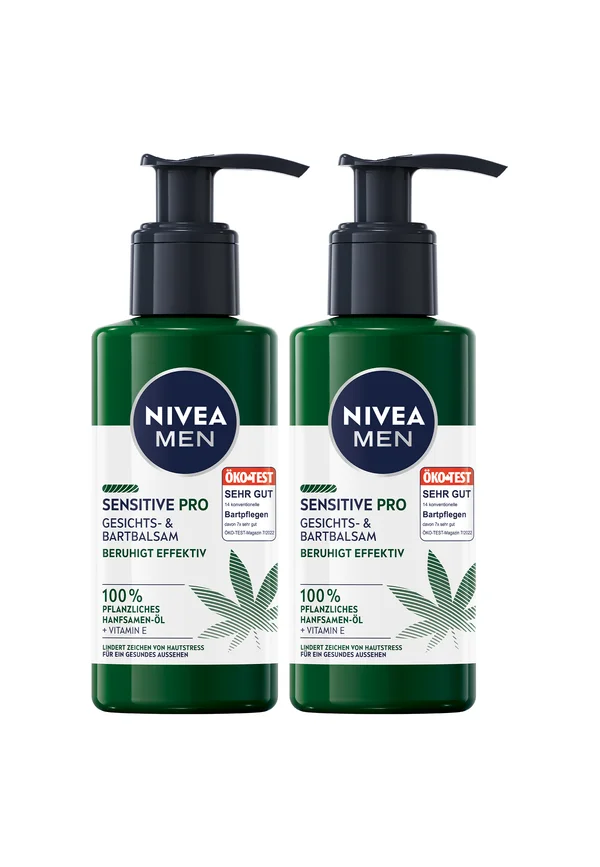 2ER SET GESICHTS- & BARTBALSAM SENSITIVE PRO, 2 X 150ML - Body balm - transparent