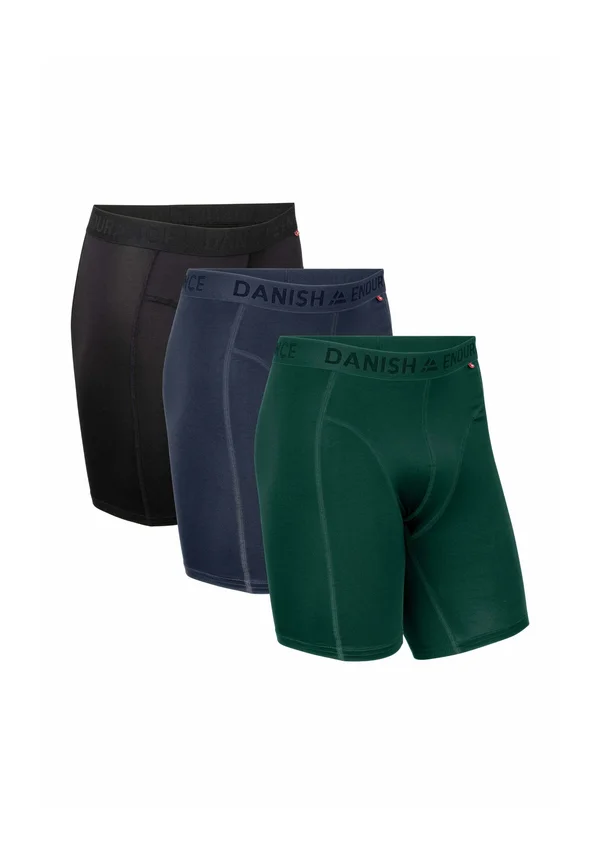 3-PACK EXTRA LONG SPORTS TRUNKS - Boxer shorts - black/blue/green