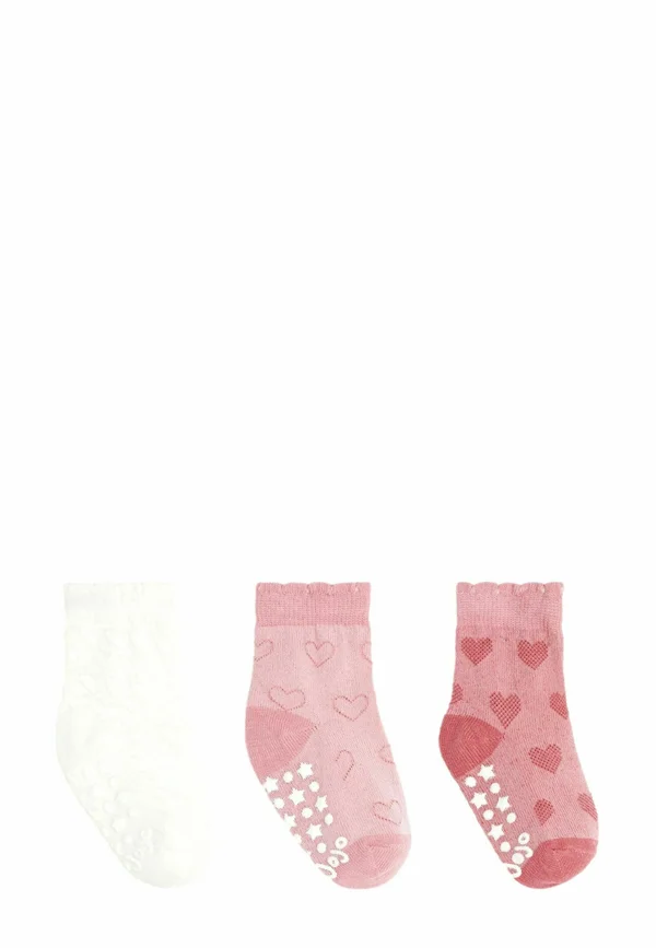 3-PACK HEART - REGULAR FIT - Socks - pink