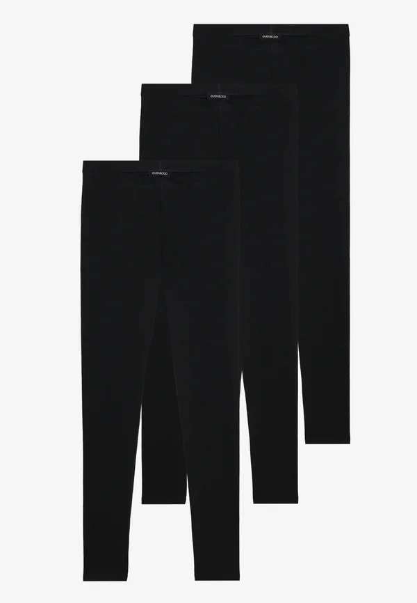 3 PACK - Leggings - Trousers - black