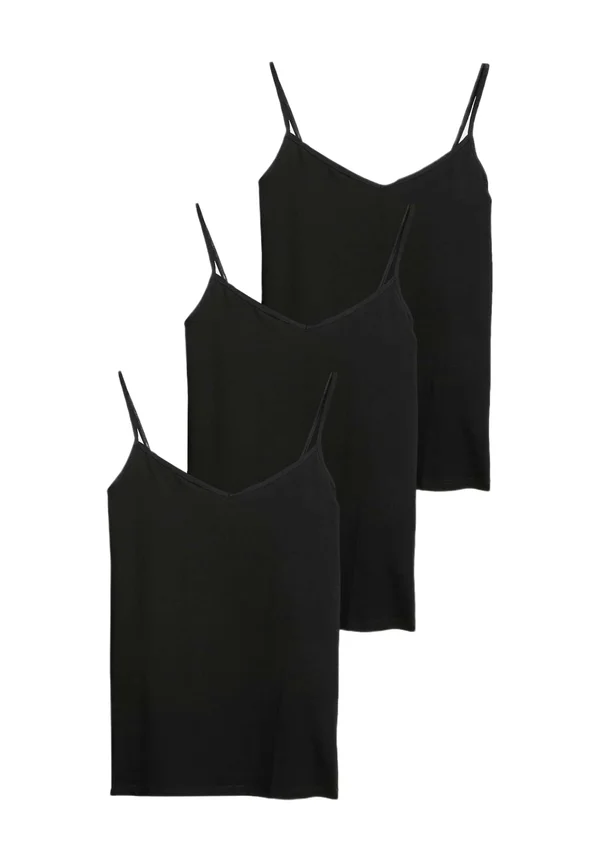 3 PACK RICH STRAPPY - Undershirt - black