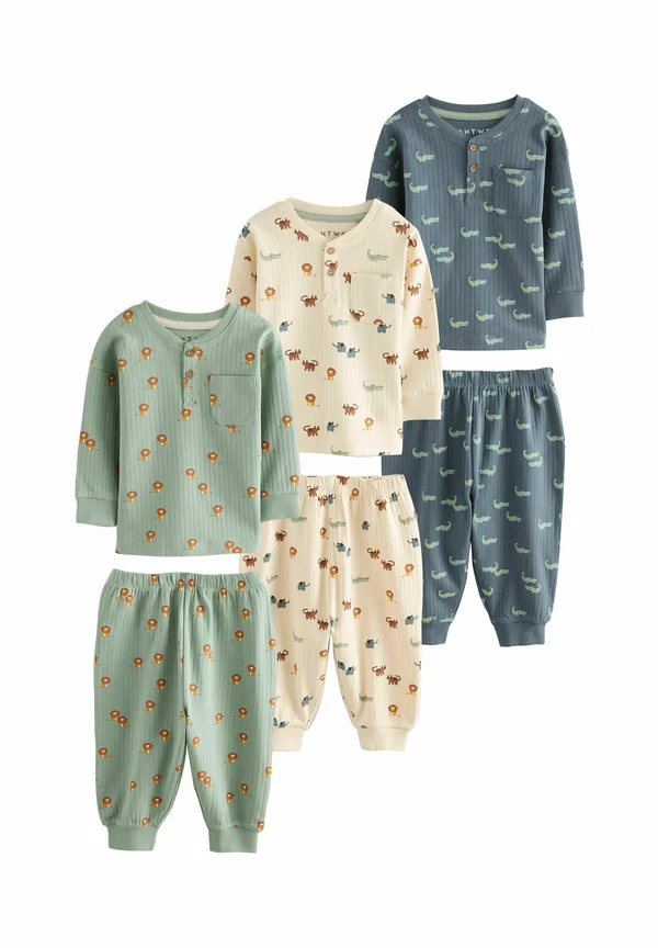 3 PACK SET - Pyjama set - blue ecru