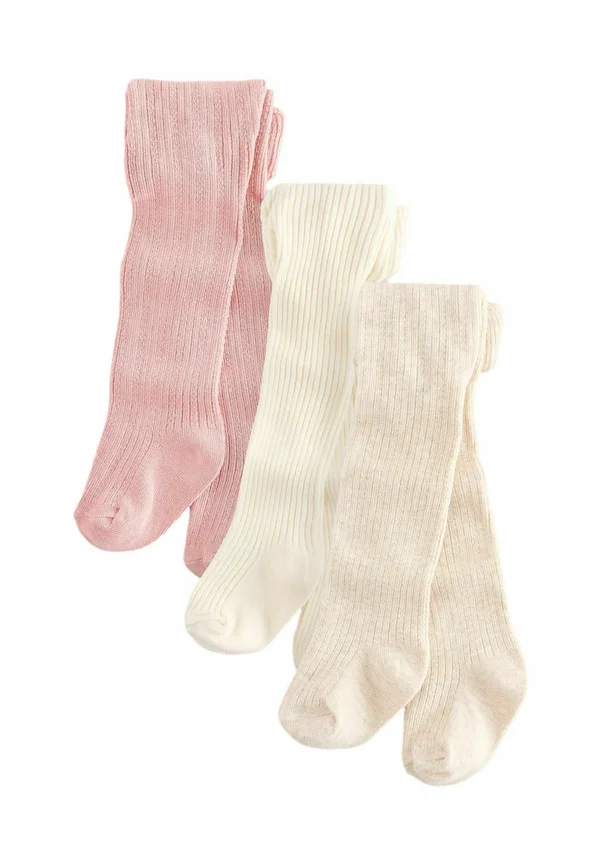 3 PACK - Tights - pink neutral textured