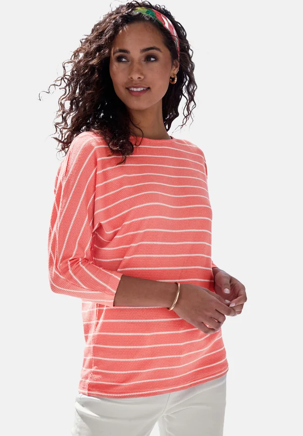 3/4-ARM - Jumper - apricot weiß